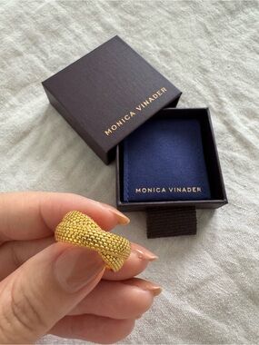 Monica Vinader Heirloom Woven Crossover Ring